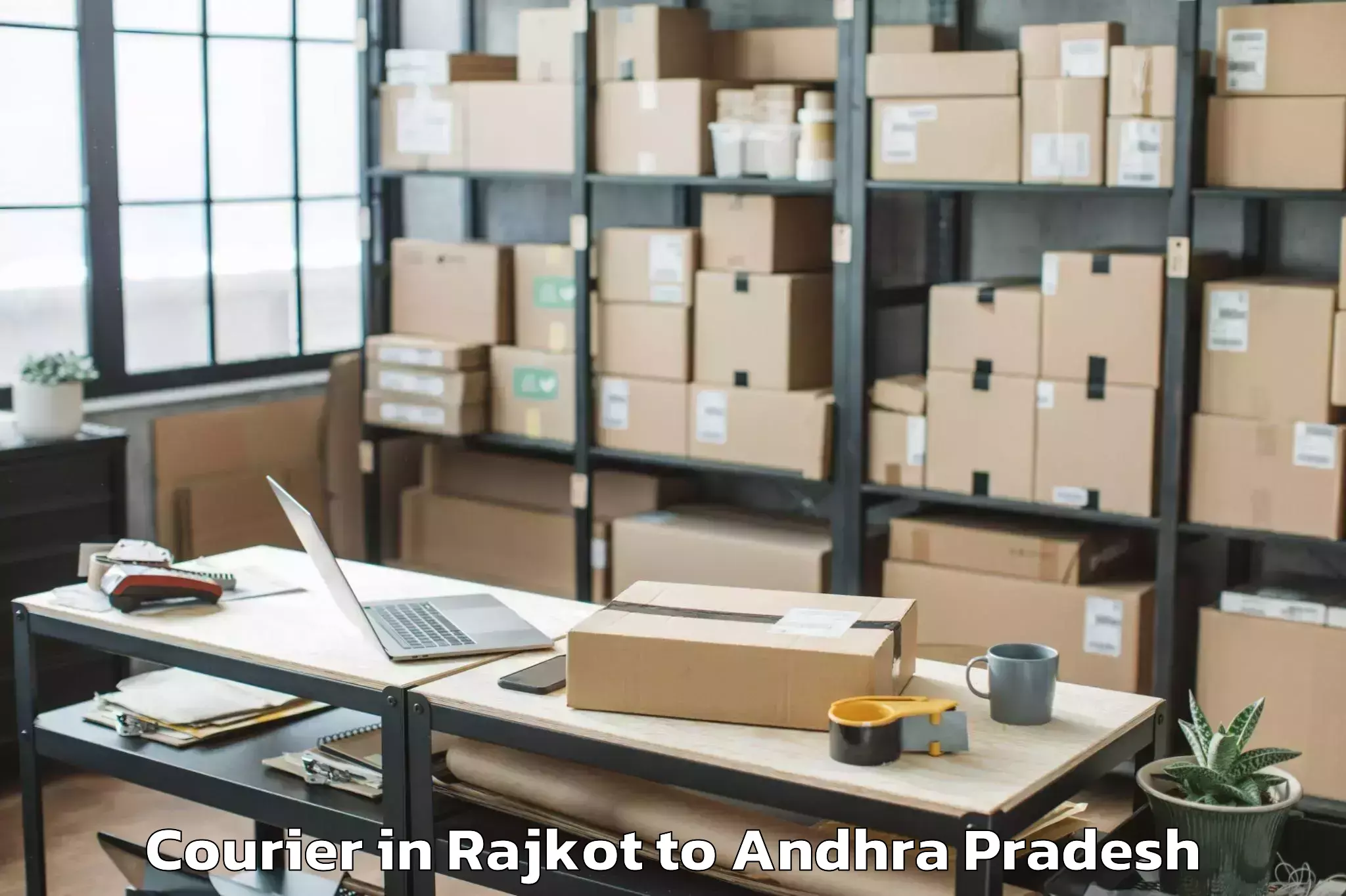 Discover Rajkot to Mantada Courier